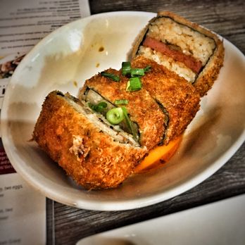 Da Kitchen Maui - Deep friend Spam Masubi - Hawaiian Near Me - Kihei, Hawaii Da Kitchen Maui - Deep friend Spam Masubi - Hawaiian Near Me - Kihei, Hawaii
