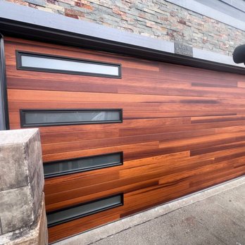 Doorgi Garage Doors - windows on cedar panels - Garage Door Services Near Me Doorgi Garage Doors - windows on cedar panels - Garage Door Services Near Me