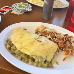 Green chili omelette Green chili omelette