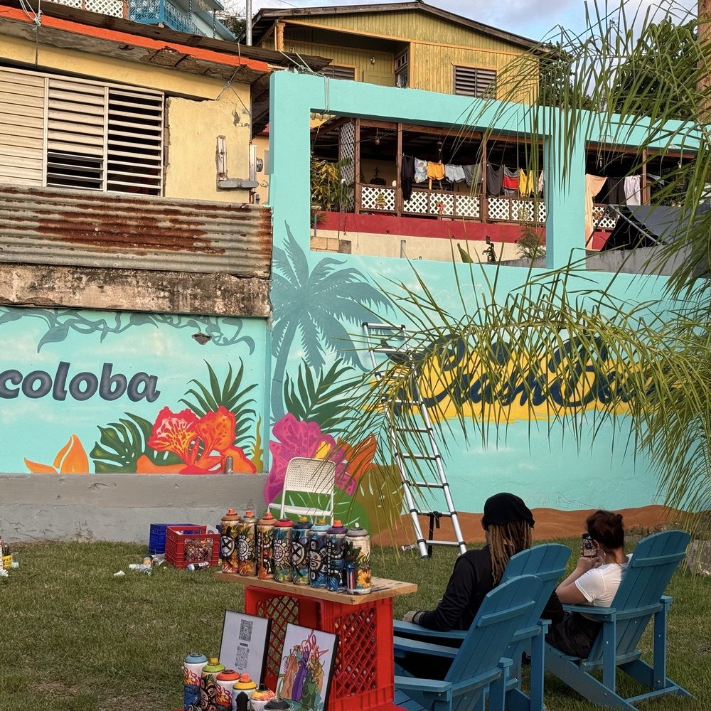 Cocoloba Beach Bar - Artists painting the mural - Bars Near Me - Borinquen, Puerto Rico Cocoloba Beach Bar - Artists painting the mural - Bars Near Me - Borinquen, Puerto Rico