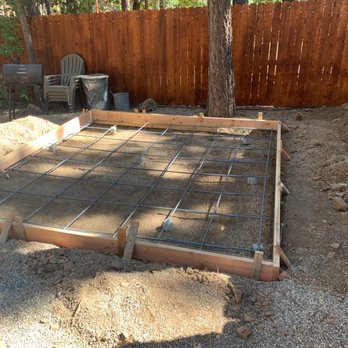 Erickson Concrete - In the process of creating a Jacuzzi pad with reinforced concrete - Masonry/Concrete Near Me