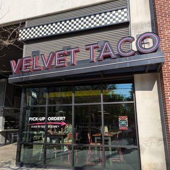 Velvet Taco - Outside. Storefront on Howell Mill Rd. See my review for parking options. - New American Near Me - Atlanta, Georgia Velvet Taco - Outside. Storefront on Howell Mill Rd. See my review for parking options. - New American Near Me - Atlanta, Georgia