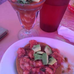 Ceviche and shrimp cocktail Ceviche and shrimp cocktail