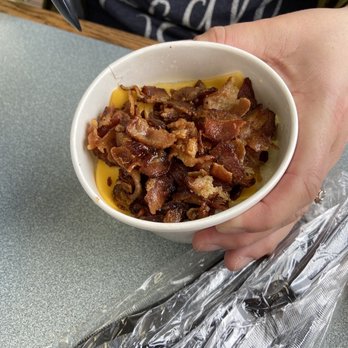 Hamburger Heaven - a person holding a bowl of food - Breakfast & Brunch Near Me - Birmingham, Alabama