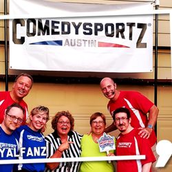 Competitive Improv with ComedySportz Austin. Join us every Saturday evening at 7:30pm. Doors open at 7 pm and it is BYOB.