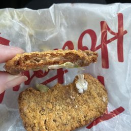2 separate Chicken patties