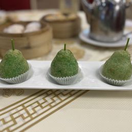 Pandan mochi with salted egg Pandan mochi with salted egg