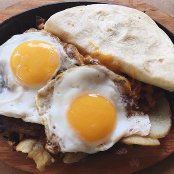 Sunshine Grille - Huevos Rancheros Skillet - New American Near Me - Fork, Maryland
