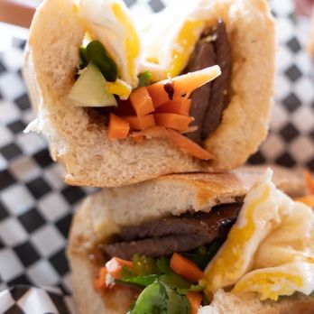 Banh Mi ETC - a close up of a sandwich - Vietnamese Near Me - Houston, Texas