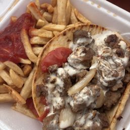 Gyro With Fries Gyro With Fries