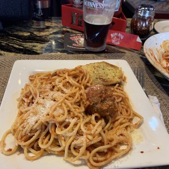 Bada Bing - Split the large portion of Spaghetti and Meatballs. - Sports Bars Near Me - Buffalo, New York