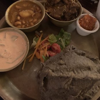 Himalayan Yak - Phapar dhendo (buckwheat dough) with goat meat - Himalayan/Nepalese Near Me - Jackson Heights, New York