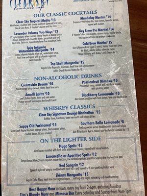 Menu photo 3 Clear Sky Cafe Clearwater, FL