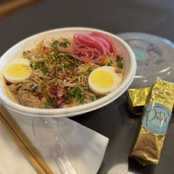 Petok Culinary Experiences - Ramen bowl and Millionaire Bar (should've grabbed twice as many)