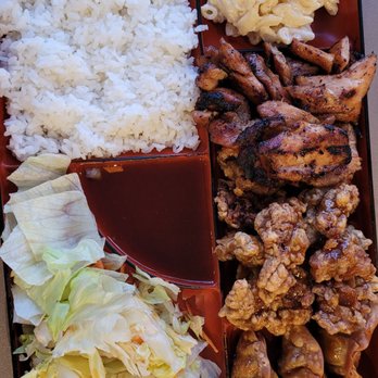 O Teriyaki - Weekend special - teriyaki chicken and spicy chicken (not spicy at all fyi but tasty) - Hawaiian Near Me - Woodland, California O Teriyaki - Weekend special - teriyaki chicken and spicy chicken (not spicy at all fyi but tasty) - Hawaiian Near Me - Woodland, California