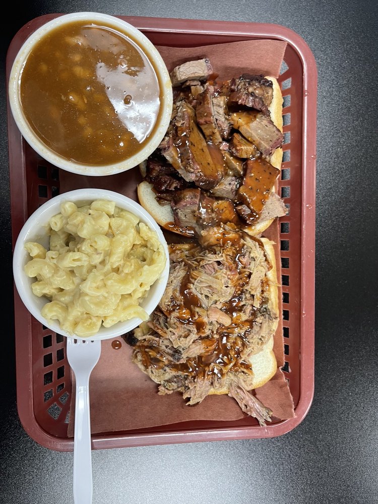 Food from Maverick Smokehouse