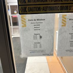 Via Rail - Hours of operation at the Windsor Train Station (operated by VIA Rail).