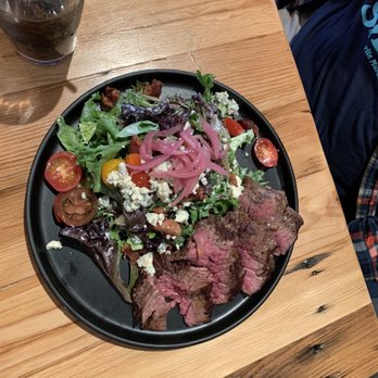 Oak Wood Fire Kitchen - Gorgonzola steak salad - Pizza Near Me - Draper, Utah Oak Wood Fire Kitchen - Gorgonzola steak salad - Pizza Near Me - Draper, Utah