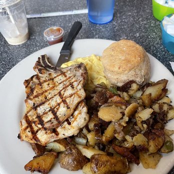 Thumbs Up Diner - Pork Chops and Eggs Breakfast - Breakfast & Brunch Near Me - Atlanta, Georgia Thumbs Up Diner - Pork Chops and Eggs Breakfast - Breakfast & Brunch Near Me - Atlanta, Georgia