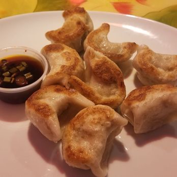 Jumbo Chinese Restaurant - a plate of dumplings with dipping sauce - Chinese Near Me - York, Pennsylvania