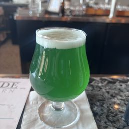 This pmo for real. It's a sour but like I wish the bartender had warned me it would look like ectoplasm. This pmo for real. It's a sour but like I wish the bartender had warned me it would look like ectoplasm.