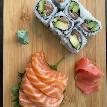 AMA Sushi - Salmon roll and salmon sashimi - Sushi Bars Near Me - Edina, Minnesota AMA Sushi - Salmon roll and salmon sashimi - Sushi Bars Near Me - Edina, Minnesota