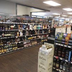 Warehouse Package Store - Fine scotch and Bourbon area. Note hidden office in upper right.