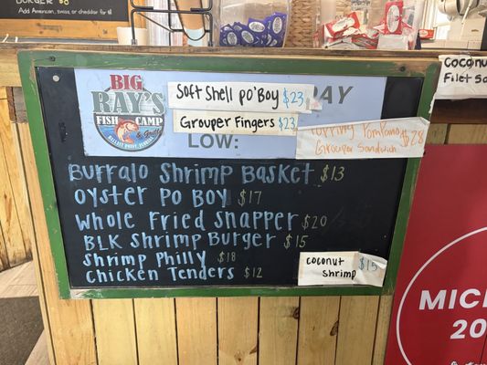 Menu photo 1 Big Ray's Fish Camp Tampa, FL Menu photo 1 Big Ray's Fish Camp Tampa, FL
