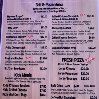 Foothills Bowl - Grill Menu - Bowling Near Me - Auburn, California