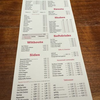 Burgerlich - Menu - Burgers Near Me - Hamburg, HH