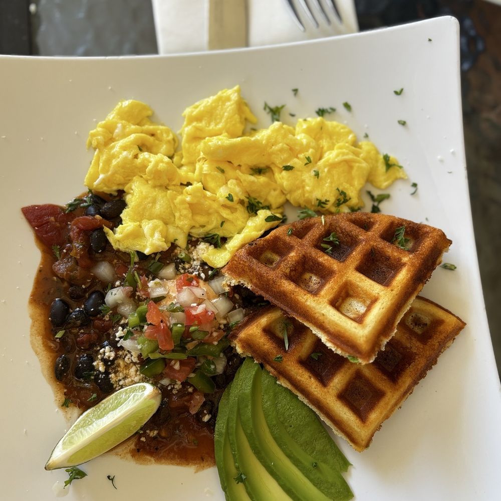 V Restaurant, Bistro & Bar - Huevos Rancheros (half order) - New American Near Me - Murphys, California