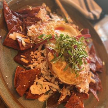 Cocina De Barrio - Chilaquiles Rojos - Mexican Near Me - San Diego, California Cocina De Barrio - Chilaquiles Rojos - Mexican Near Me - San Diego, California