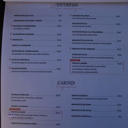 No Tire Godoy - Menú