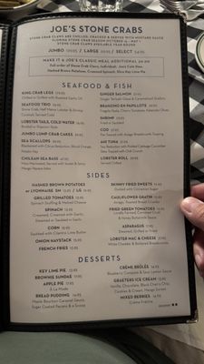 Menu photo 8 Joe's Stone Crab Miami Beach, FL