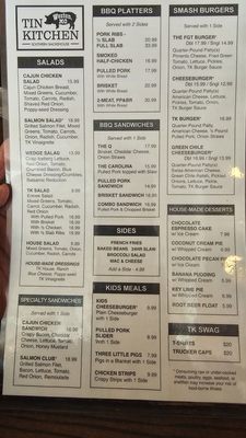 Menu photo 1 Tin Kitchen Weston, MO Menu photo 1 Tin Kitchen Weston, MO