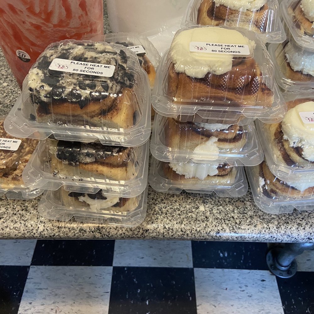 Sax's Joint - They have 3 kinds of AMAZING cinnamon rolls. We got the maple pecan. - Breakfast & Brunch Near Me - Petaluma, California Sax's Joint - They have 3 kinds of AMAZING cinnamon rolls. We got the maple pecan. - Breakfast & Brunch Near Me - Petaluma, California