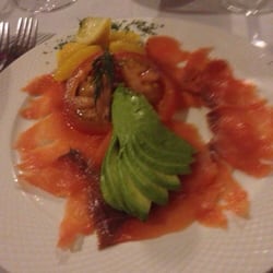 The Island Bistro - Salmon avocado and orange salad...so delicious