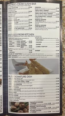 Menu photo 5 Bleu Sushi Philadelphia, PA