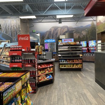 Maverik Adventure's First Stop - Inside the store view from registers - Gas Stations Near Me - Albuquerque, New Mexico