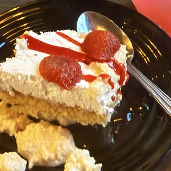 At Elm St Grill - Nothing could be sweeter than Chefs strawberry Tres Leches cake! Amazing !!! - New American Near Me - Greensboro, North Carolina