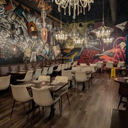 The back room, which can be reserved for private parties