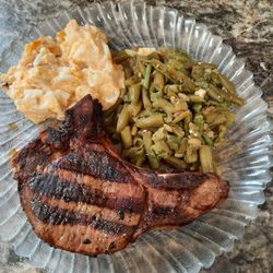 the Huddle Grill & Chill - Pork Chop Dinner Special $12
