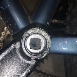 The Bicycle Shop - Rounded off crankset and arm.