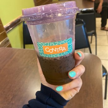 Contra Coffee & Tea - Ube milk Thai tea latte yum! - Coffee & Tea Near Me - Orange, California