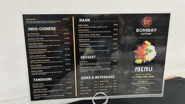 Menu photo 2 Bombay Corner Miami, FL Menu photo 2 Bombay Corner Miami, FL