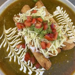 SOYRIZO & POTATO FLAUTAS Crispy flautas stuffed with soyrizo potatoes. salsa verde, queso, crema, lettuce, guacamole, pico. Rice & beans. SOYRIZO & POTATO FLAUTAS Crispy flautas stuffed with soyrizo potatoes. salsa verde, queso, crema, lettuce, guacamole, pico. Rice & beans.
