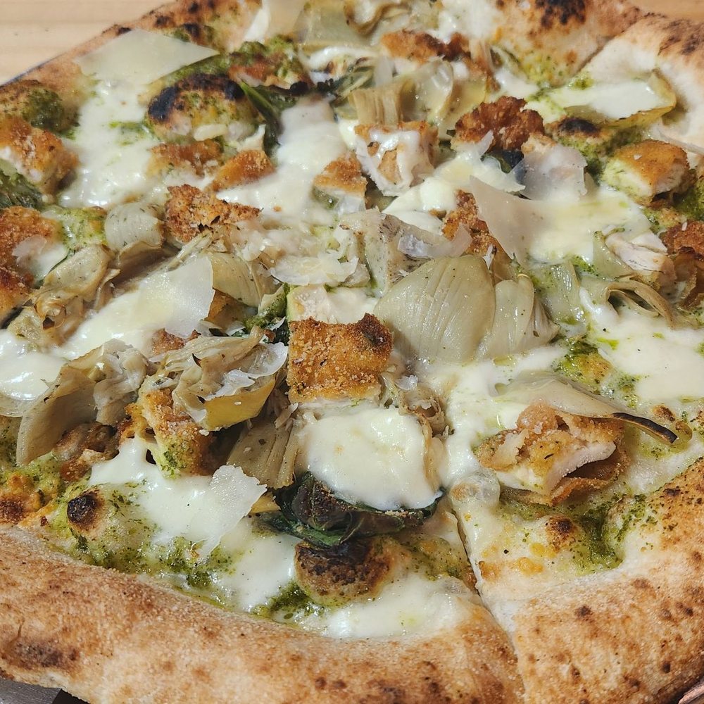 Calogero's - Chicken pesto pizza - Pizza Near Me - Naperville , Illinois Calogero's - Chicken pesto pizza - Pizza Near Me - Naperville , Illinois