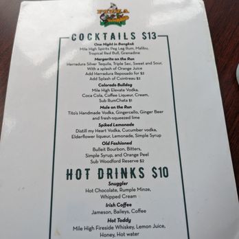 Pizza On the Run - Drinks menu - Italian Near Me - Keystone, Colorado