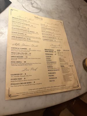 Menu photo 2 Sidecar New Braunfels, TX