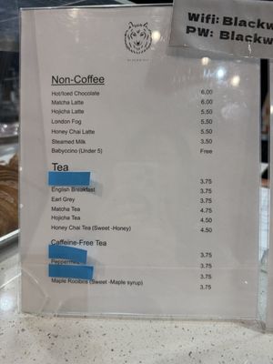Menu photo 1 Black Wolf Coffee Toronto, ON Menu photo 1 Black Wolf Coffee Toronto, ON